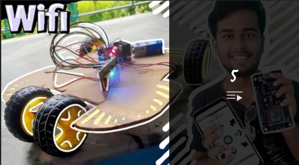 esp8266wifi two wheel rc car